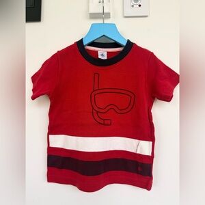 Kids Red Snorkel Graphic Tee - Unbranded Petit Bateau